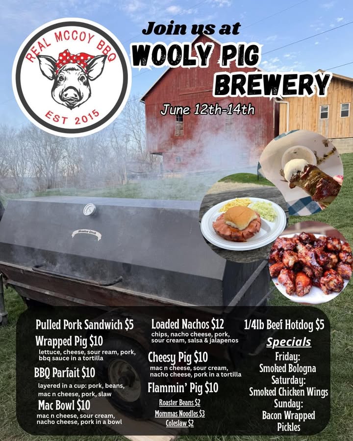 If you're hungry and you know it, clap your hands!!  Real McCoy BBQ will be here