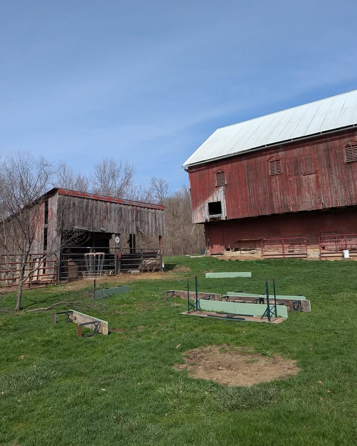 Casualties of the wind last night--but we really can't complain!  The brewery's 