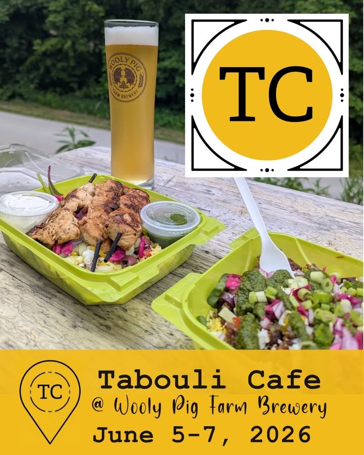 We're already drooling in anticipation of Tabouli Cafe at the brewery this weeke
