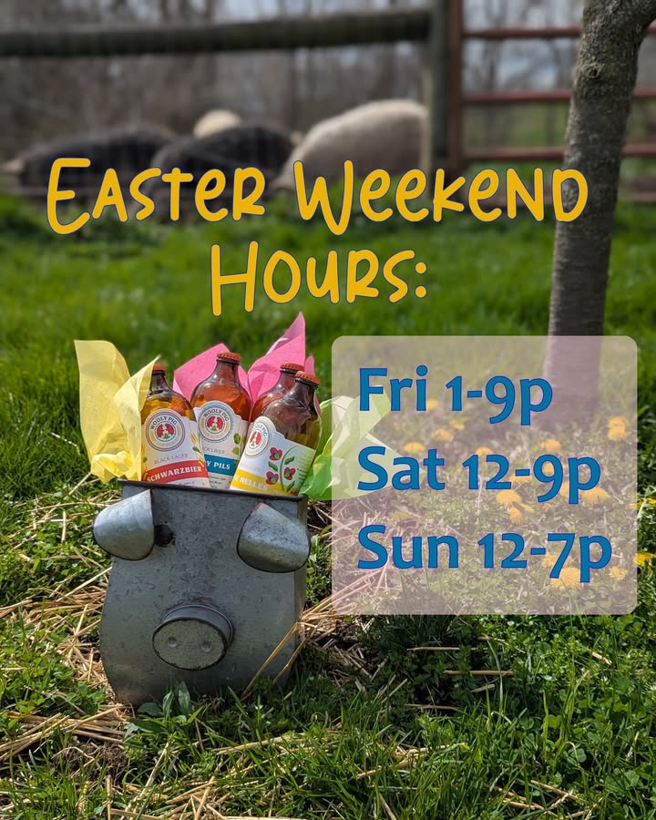 Easter weekend is early this year!  We will be open our normal hours--plenty of 