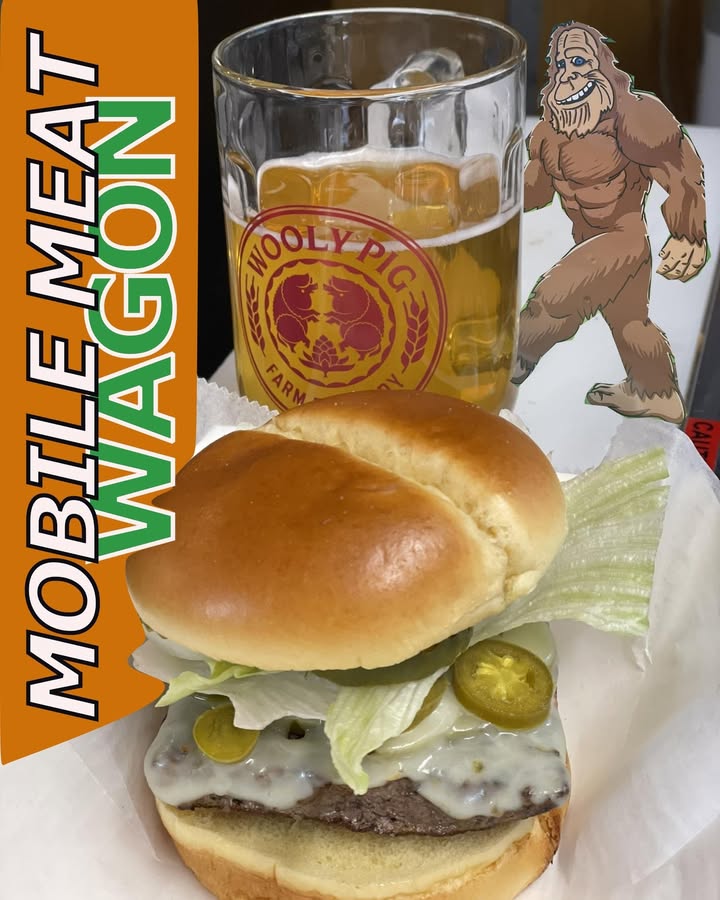 The mobile meat wagon will be here starting Friday evening around 4pm!